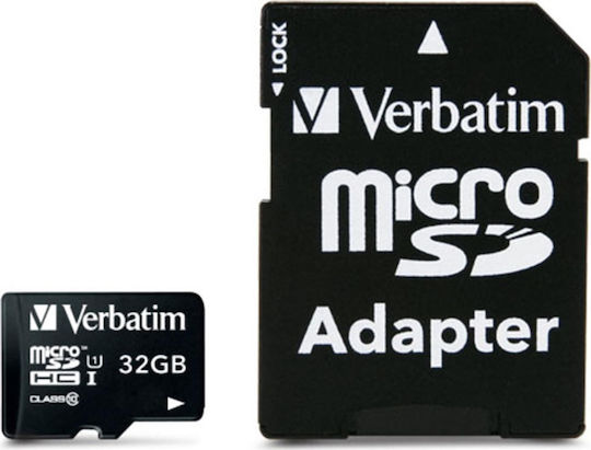 Verbatim Premium microSDHC 32GB U1 UHS-I 10MB/s with Adapter