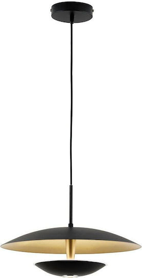 Viokef Monica Ρυθμιζόμενο Κρεμαστό Φωτιστικό Μαύρο LED 40x40εκ.