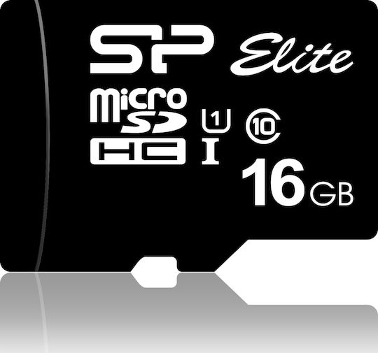 Silicon Power Elite microSDHC 16GB U1 UHS-I 40MB/s με αντάπτορα