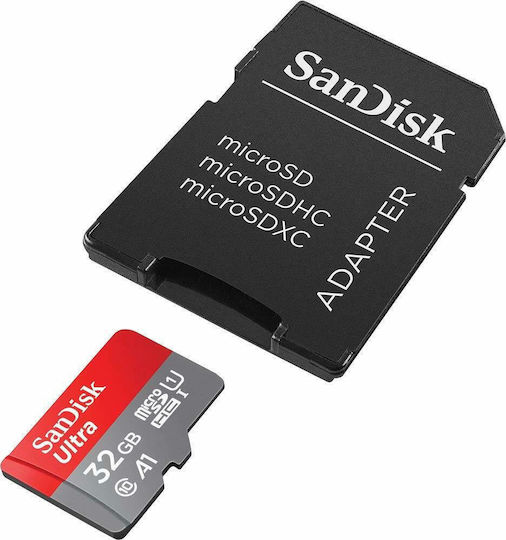 Sandisk Ultra microSDHC 32GB Class 10 A1 UHS-I 80MB/s With Adapter