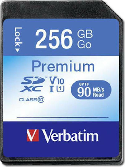 Verbatim Premium SDXC 256GB U1 UHS-I 45MB/s