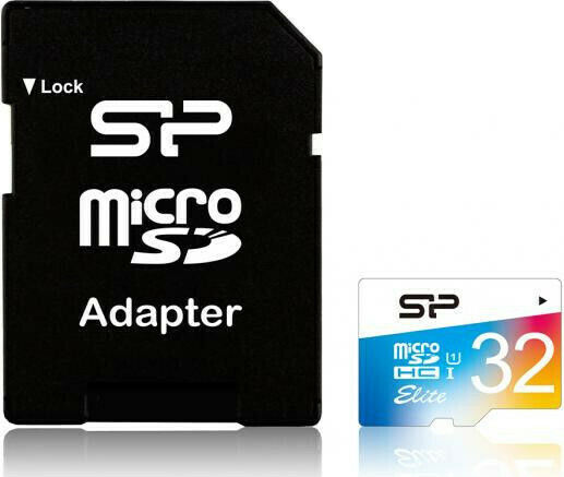 Silicon Power Elite microSDHC 32GB U1 UHS-I 85MB/s με αντάπτορα