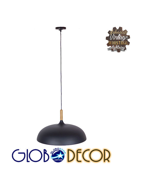 GloboStar Vallete Pendant Light Black Bell with Socket E27 45x27cm