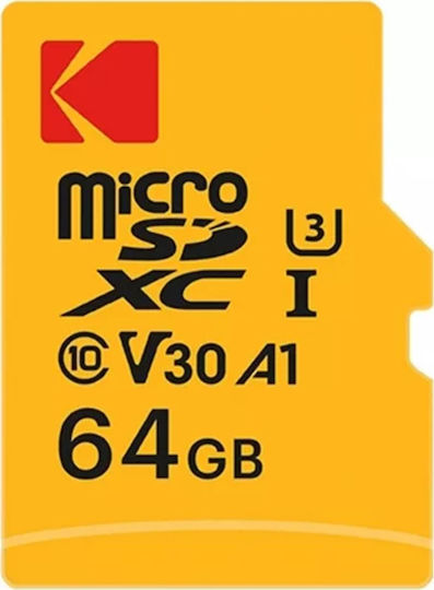 SDXC 64GB U3 V30 A1 UHS-I 95MB/s με αντάπτορα