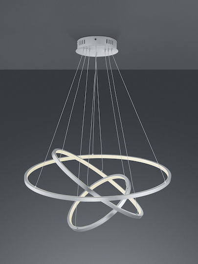 Trio Lighting Aaron Verstellbare Deckenleuchte Silber LED 80cm