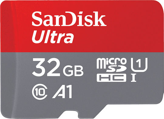 Sandisk Ultra microSDHC 32GB Class 10 UHS-I 80MB/s με αντάπτορα