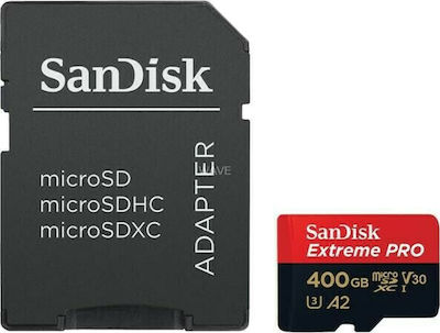 Extreme Pro microSDXC U3 V30 A2 UHS-I 170MB/s με αντάπτορα