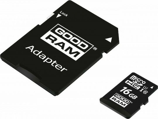GoodRAM M1AA microSDHC 16GB U1 UHS-I 100MB/s с адаптер