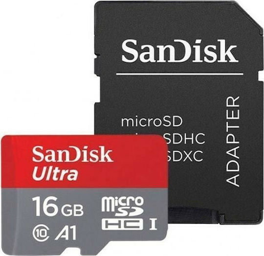 Sandisk Ultra microSDHC 16GB U1 A1 UHS-I 98MB/s cu adaptor