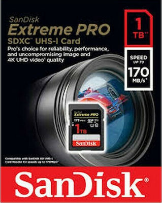 Sandisk Extreme Pro SDXC U3 V30 UHS-I 170MB/s