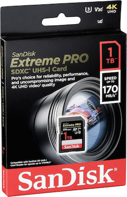 Sandisk Extreme Pro SDXC U3 V30 UHS-I 170MB/s