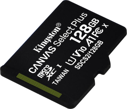 Kingston Canvas Select Plus microSDXC 128GB Class 10 U1 V10 A1 UHS-I