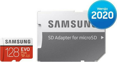 Samsung Evo Plus microSDXC 128GB Klasse 10 U3 UHS-I mit Adapter