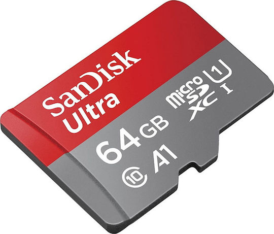 Sandisk Ultra microSDXC 64GB U1 A1 UHS-I 120MB/s с адаптер