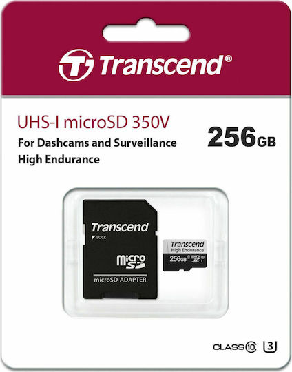 Transcend 350V MicroSDXC 256GB U1 UHS-I 100MB/s