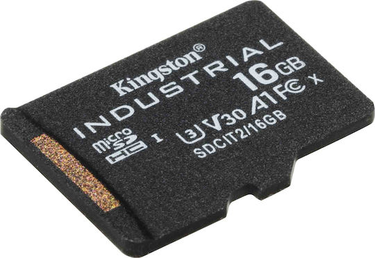 Kingston Industrielle microSDHC 16GB U3 V30 A1 UHS-I 100MB/s