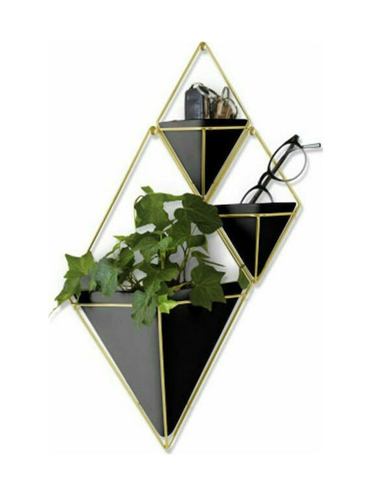 Umbra Trigg Саксия За Цветя Керамична Черна 22x10x39см