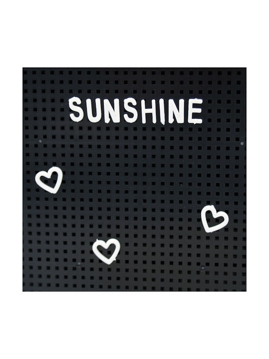 Out of the Blue Decorative Noticeboard Black Made of Plastic 22x3.5x30cm