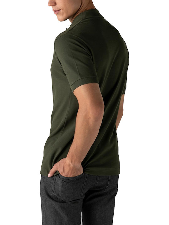 Lacoste Herren Kurzarmshirt Polo Khaki