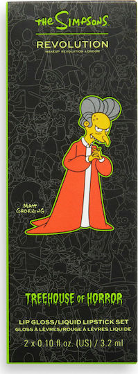Revolution Beauty The Simpsons Revolution Living Dead Σετ Lip Gloss Vampire Mr. Burns 2τμχ