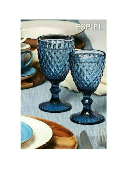 Espiel Tristar Ποτήρι Νερού από Γυαλί Blue Marine 340ml
