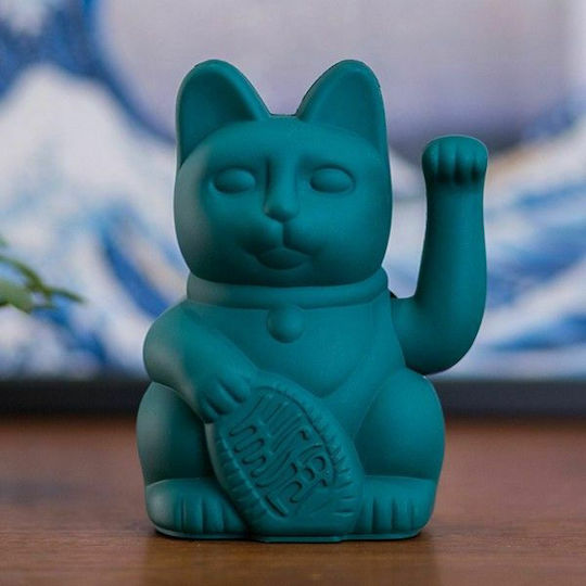 Donkey Decorative Cat made of Plastic in Green 10.5x8.5x15cm 1pcs