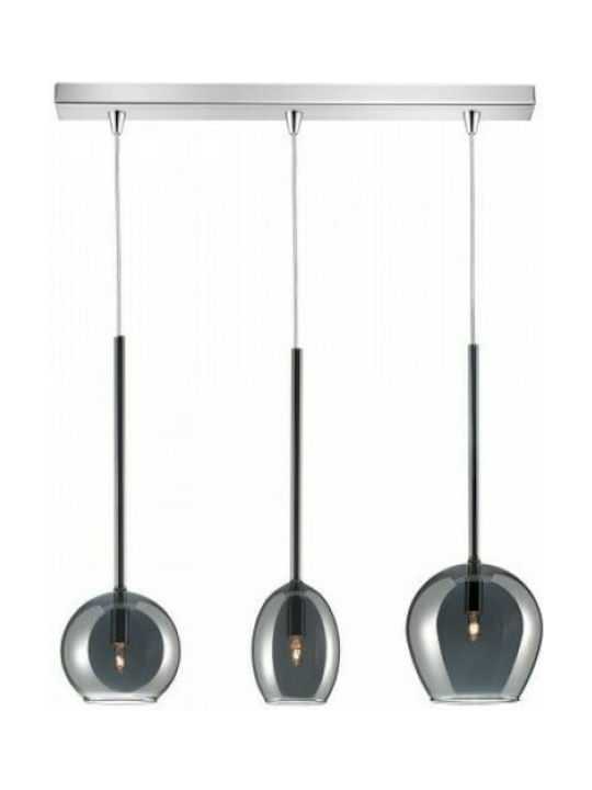 Luma Pendant Light Three-Light Rail for Socket G9 Black