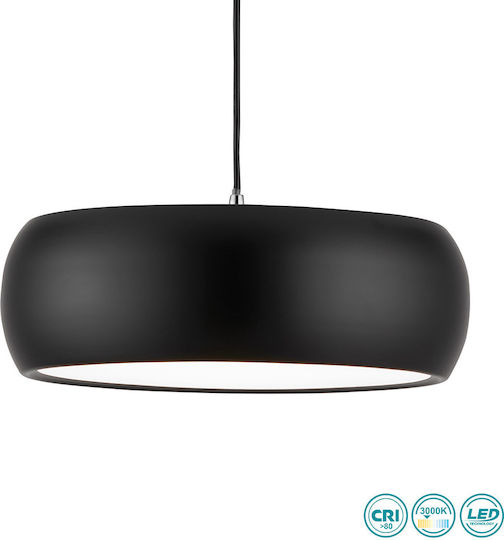 Viokef Sali Pendant Light Black 35x120cm