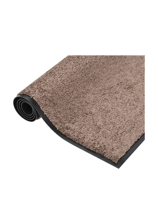 vidaXL Entrance Mat Carpet with Anti-slip Backing Coffee 40x60cm