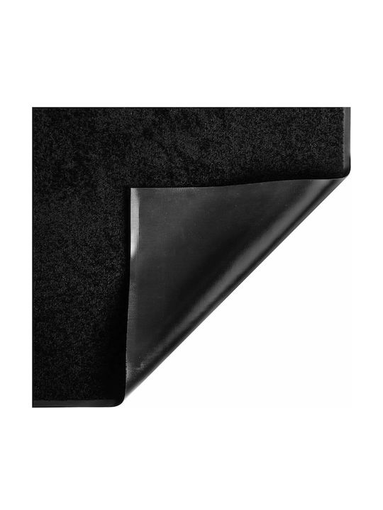 vidaXL Entrance Mat Carpet with Anti-slip Backing Black 80x120cm