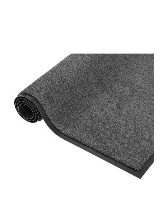 vidaXL Entrance Mat Carpet with Anti-slip Backing Charcoal 40x60cm