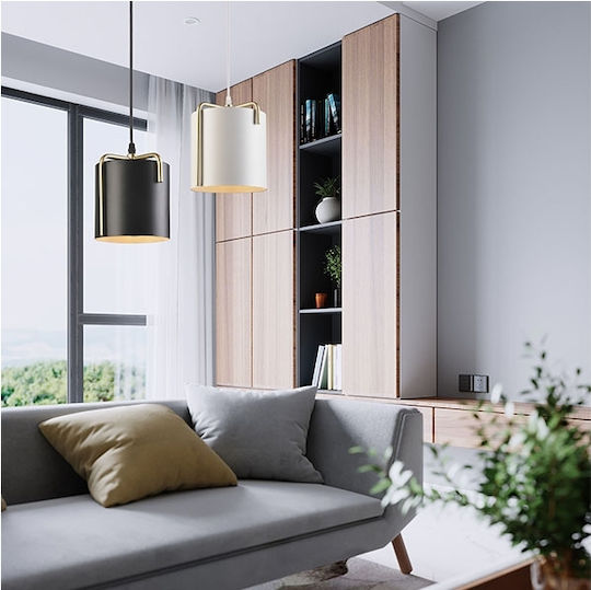 Hatzipantos Stores Pendant Light White with Socket E27 20cm