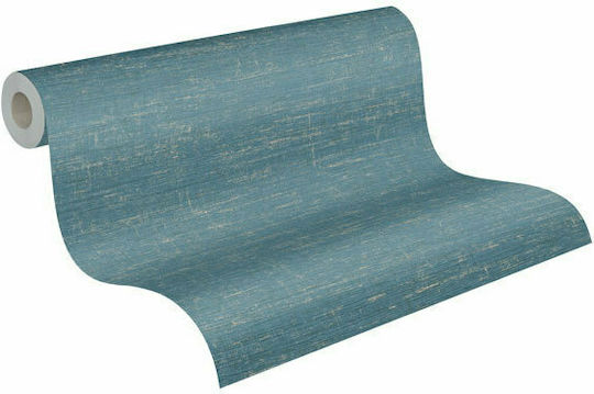Tapet de Perete 1005x53cm Vinil Albastru Lavabil