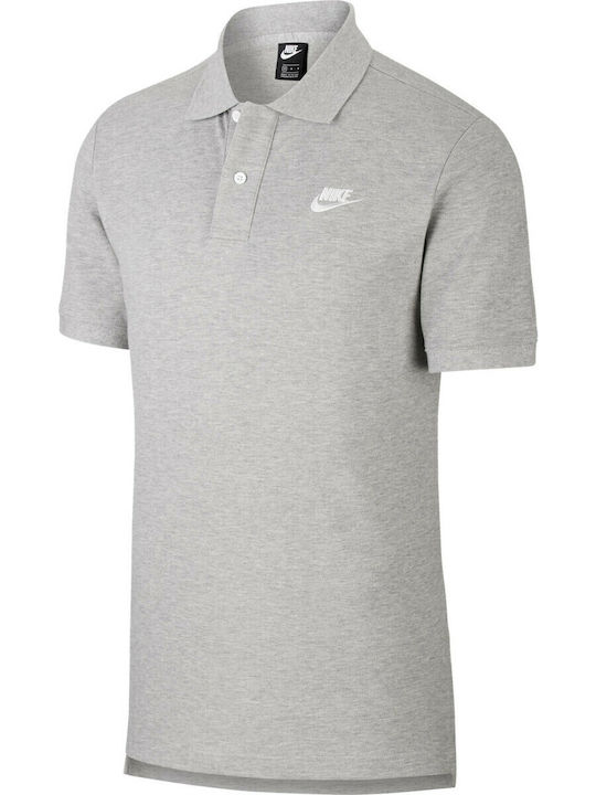 Nike Polo Μπλούζα Κοντομάνικη Γκρι