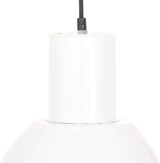 vidaXL Pendant Light White Bell with Socket E27 28.5x28cm