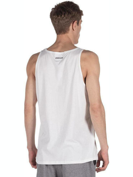 Emerson Men's Sleeveless Blouse White