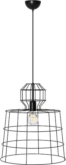 Alphab2b Pendant Light Black Grid with Socket E27 40x103cm