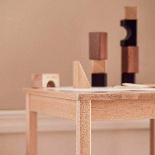 Saga Kindertisch aus Holz Beige Kids Concept
