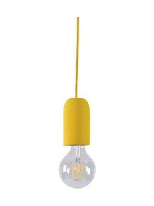 Home Lighting Iris SE 149 Adjustable Pendant Light Yellow with Socket E27 5cm