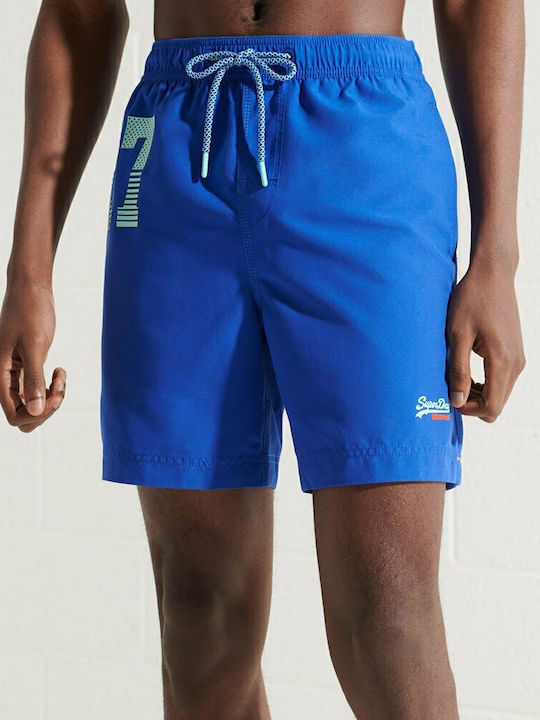 M D1 Herren Badebekleidung Shorts Blau