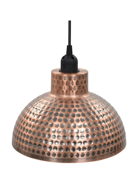 vidaXL Pendant Light Copper Bell with Socket E27 26x16cm