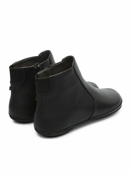 Right Leather Women's Ankle Boots Black