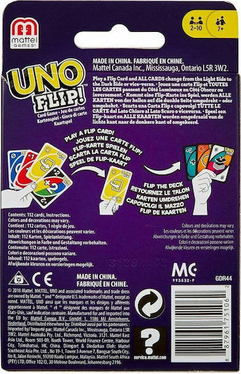 Board Game Uno Flip for 2-10 Players 7+ Years Old (EN) Mattel