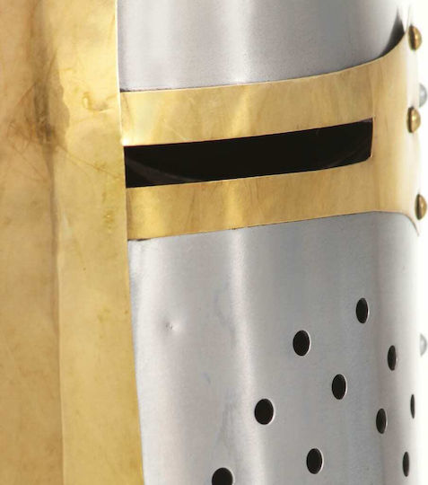 Karneval Ritter-Helm Silber 1Stück