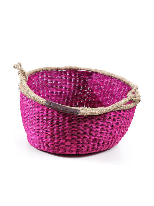 Soulworks Set dekorative Körbe mit Griffen Pink 5Stück