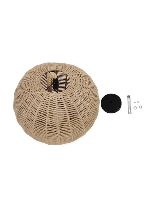 GloboStar Litton Ceiling Light Beige Grid with E27 Socket 60x45x45cm