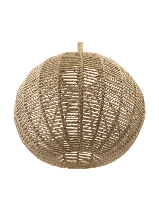 GloboStar Litton Ceiling Light Beige Grid with E27 Socket 60x45x45cm