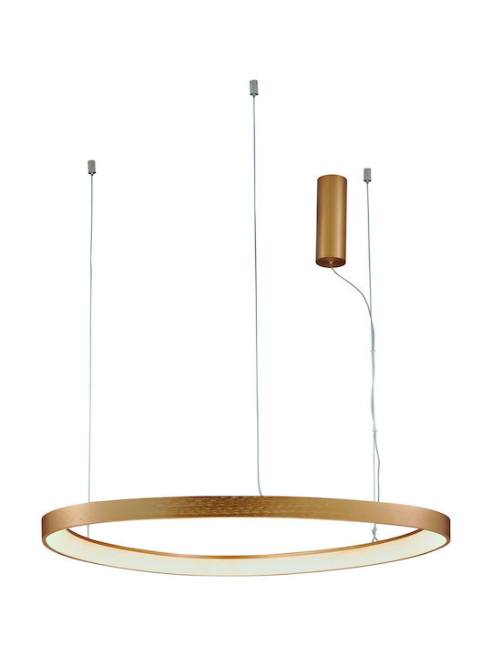 Viokef Loop Pendant Lamp with Built-in LED Gold