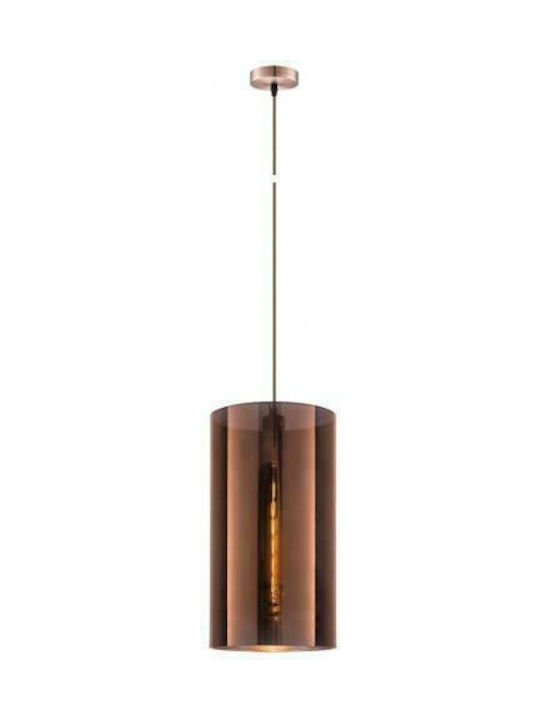 VK Lighting VK/03165/COP/25 Pendant Light Single-Light for Socket E27 Bronze