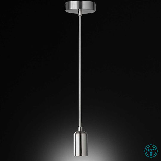 Wofi Pendant Light Silver with Socket E27 10cm